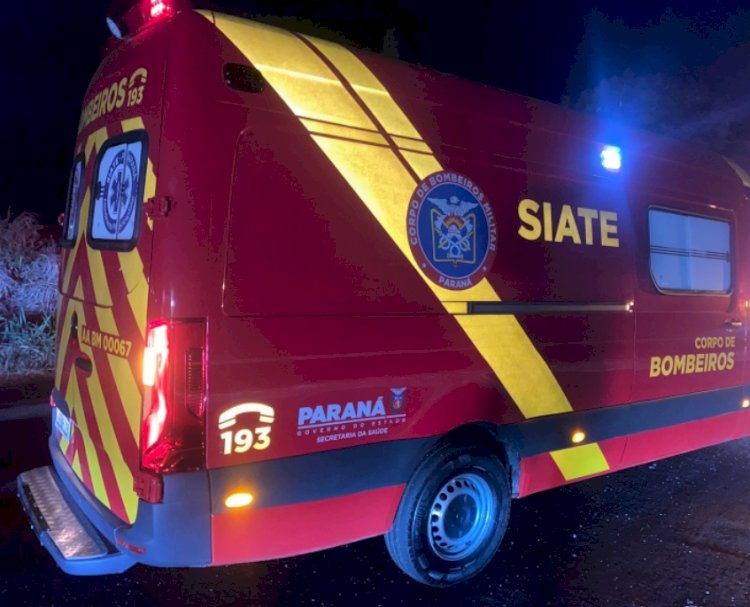 Motociclista sofre queda e fica gravemente ferido na BR-163 em Marechal Cândido Rondon