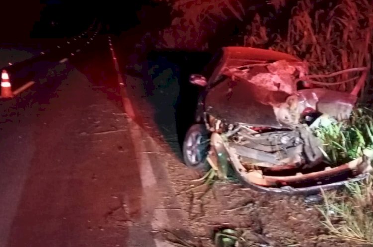 Grave acidente envolve três veículos na PR-496 em Terra Roxa