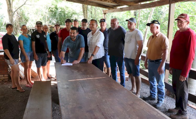 Prefeitura autoriza pavimentação asfáltica na Linha Sanga do Mico, no distrito de Bom Jardim