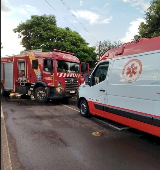 Incêndio em Marechal Rondon mobiliza bombeiros e SAMU