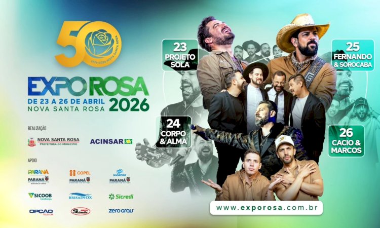 Expo Rosa 2026 é lançada e celebra os 50 anos de Nova Santa Rosa
