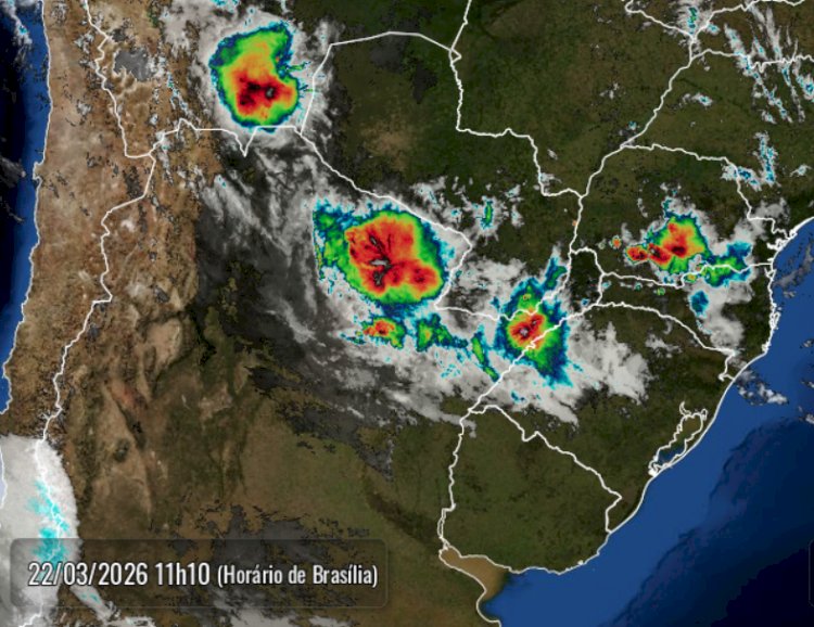 Chuvas de outono começam a avançar na região  e pode chover hoje em Marechal Cândido Rondon e região