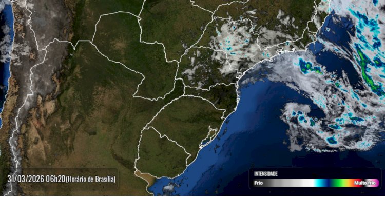 Ciclone extratropical no Atlântico provoca instabilidade e risco de temporais no Sul do Brasil