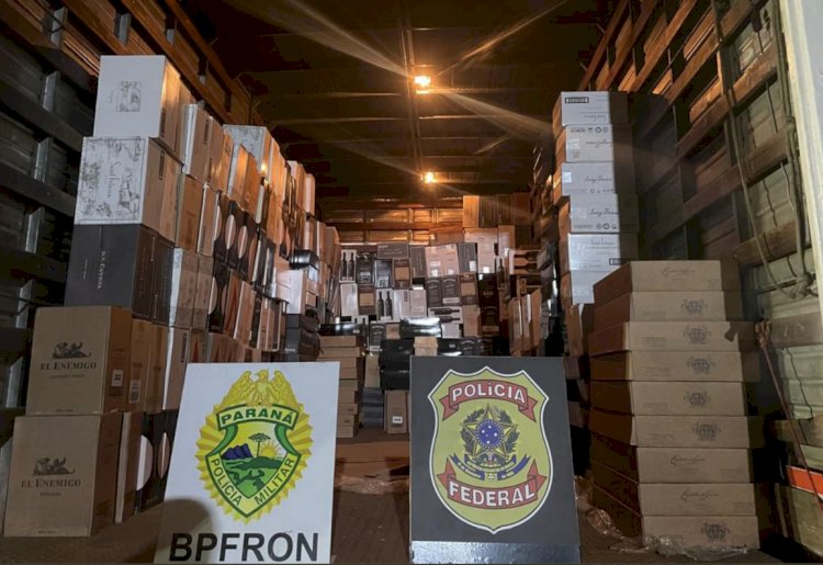 Apreensões no Oeste e Sudoeste  do Paraná somam prejuízo de quase R$ 1 milhão ao crime