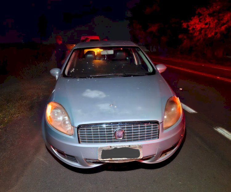 Acidente envolvendo moto, bicicleta e carro deixa dois feridos na PR-182