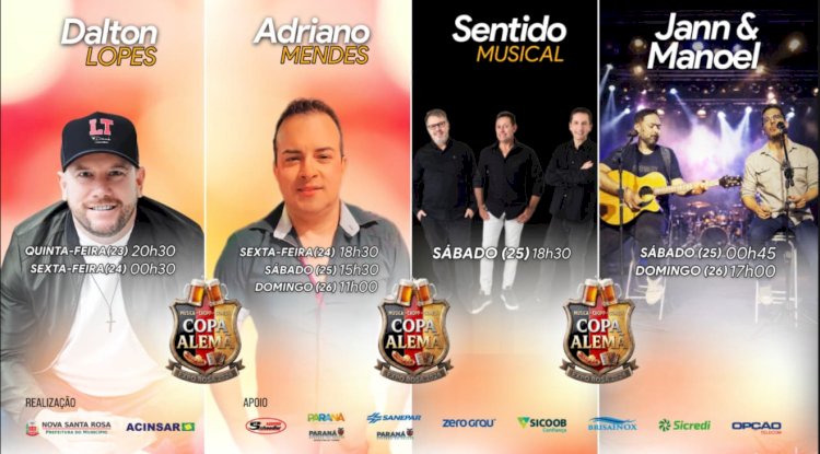 Expo Rosa 2026: Copa Alemã terá gastronomia típica, chope artesanal e programação musical