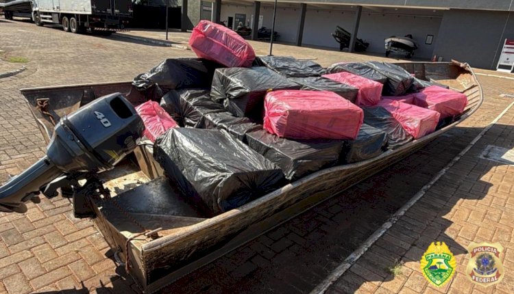 BPFRON e Polícia Federal apreendem 3,5 mil pacotes de cigarros contrabandeados em Mercedes