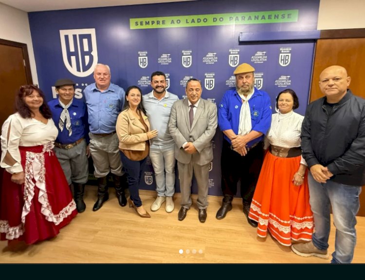 Autoridades de Marechal Rondon e CTG Tradição Cultural buscam apoio para nova sede em Curitiba