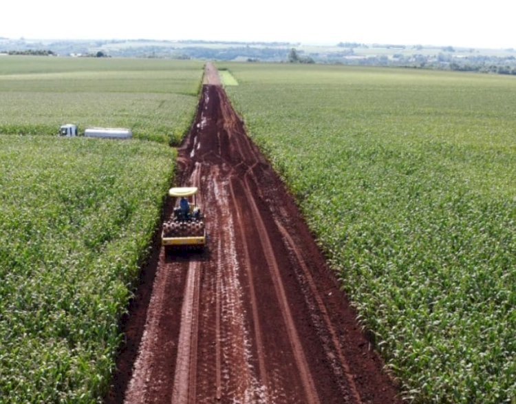 Linha Bandeirantes receberá mais de 5,7 km de asfalto no interior de Marechal Rondon