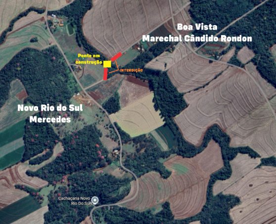 Mercedes investe R$ 160 mil em parceria com Marechal para construção de ponte rural
