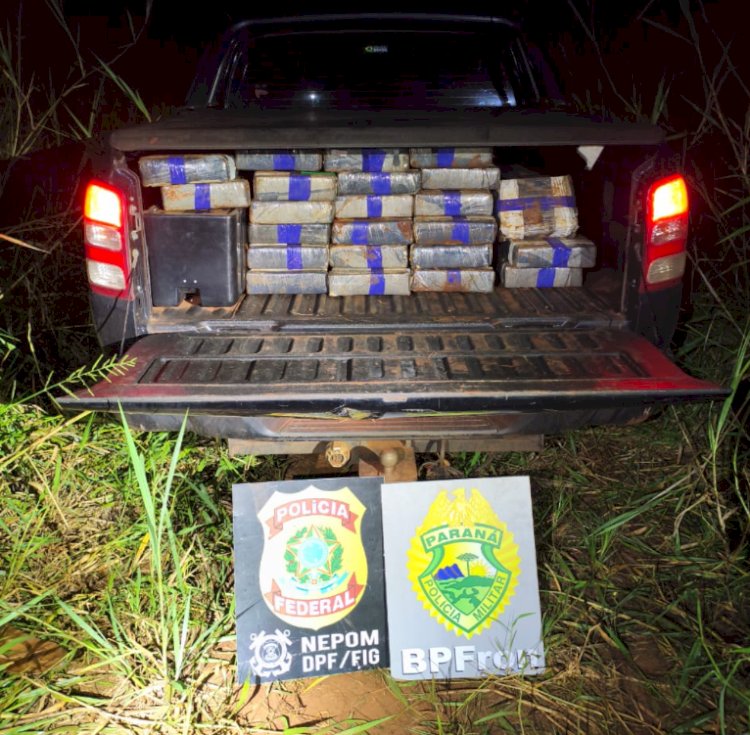 BPFRON e Polícia Federal apreendem mais de 420 kg de maconha em Santa Helena