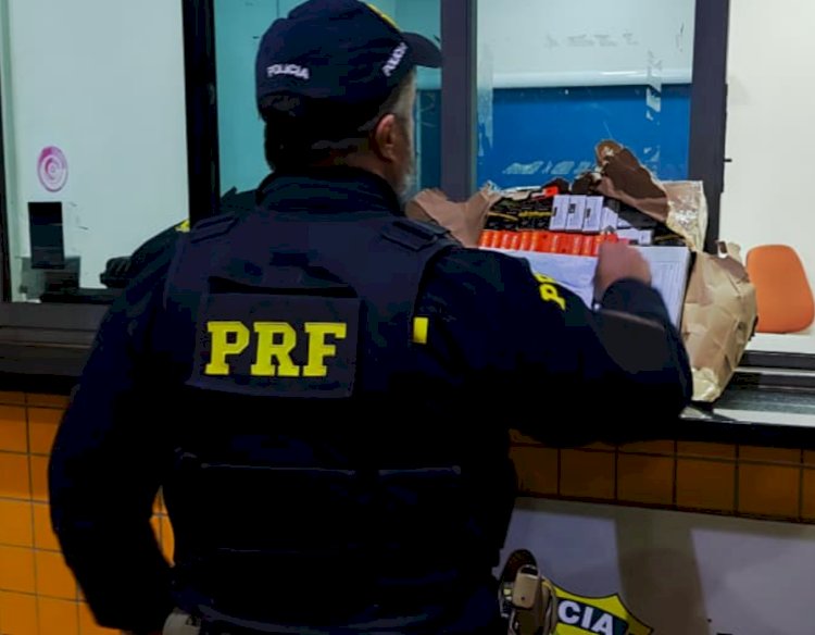 PRF apreende carga milionária de cigarros eletrônicos e medicamentos proibidos na BR-277