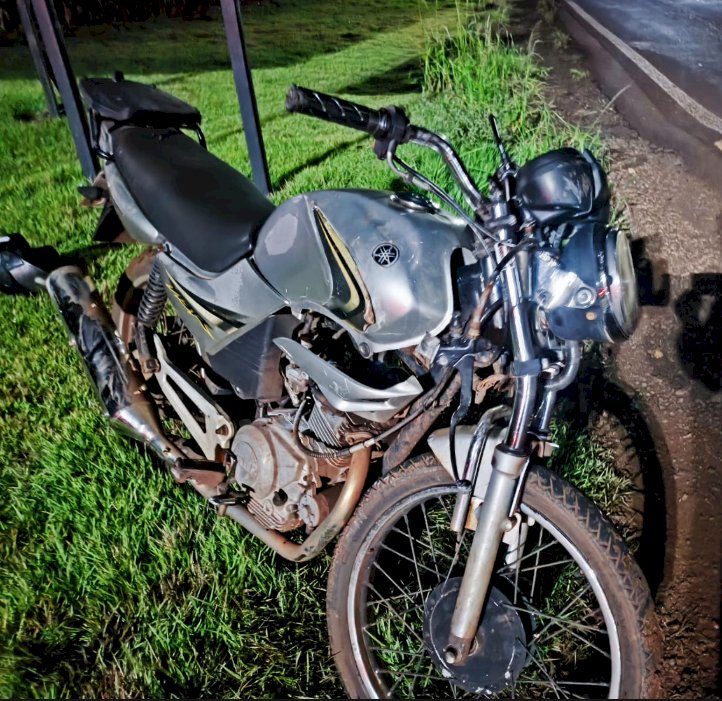 Motociclista envolvido em acidente na PR-491 foge da UPA e caso levanta suspeitas sobre possível furto de moto