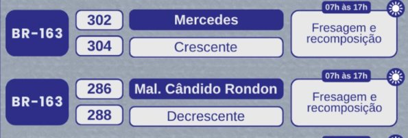 Derramamento de soja é registrado na BR-163 entre Marechal Rondon e Mercedes