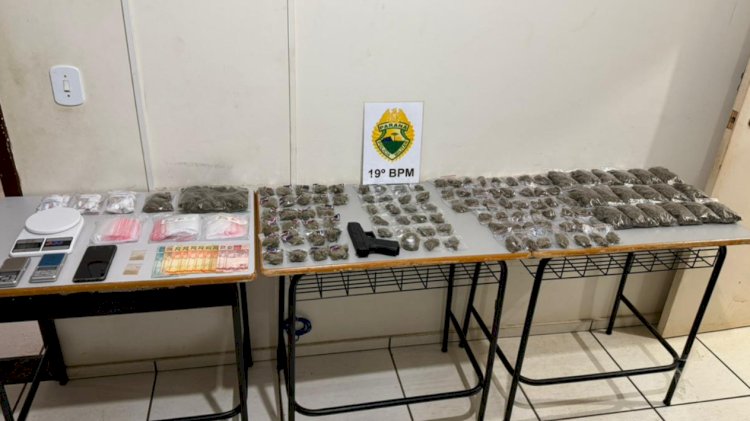 ROTAM realiza grande apreensão de drogas e armas na região do 19º BPM
