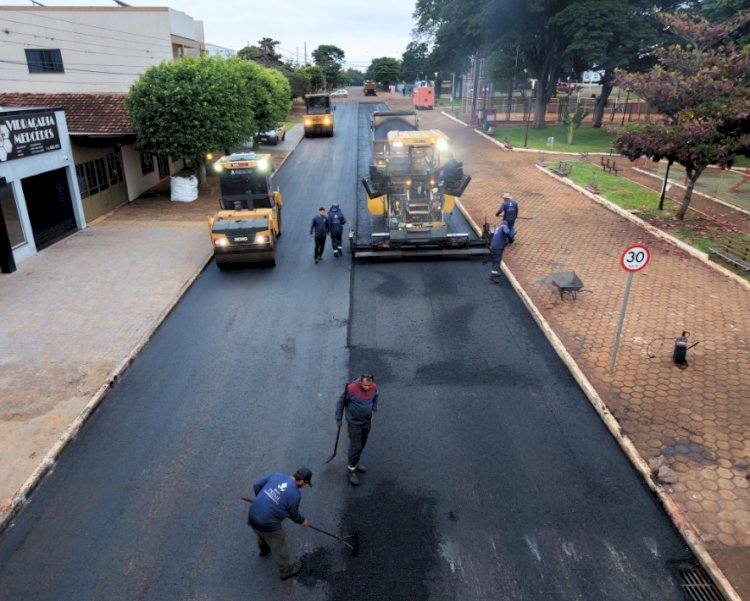 Obra de recapeamento asfáltico é concluída na região central de Mercedes