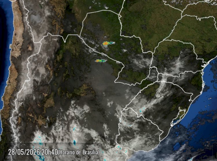 Sistema frontal en deslocamento da Argentina para a região Oeste do Paraná pode trazer chuva na noite de hoje  (28)