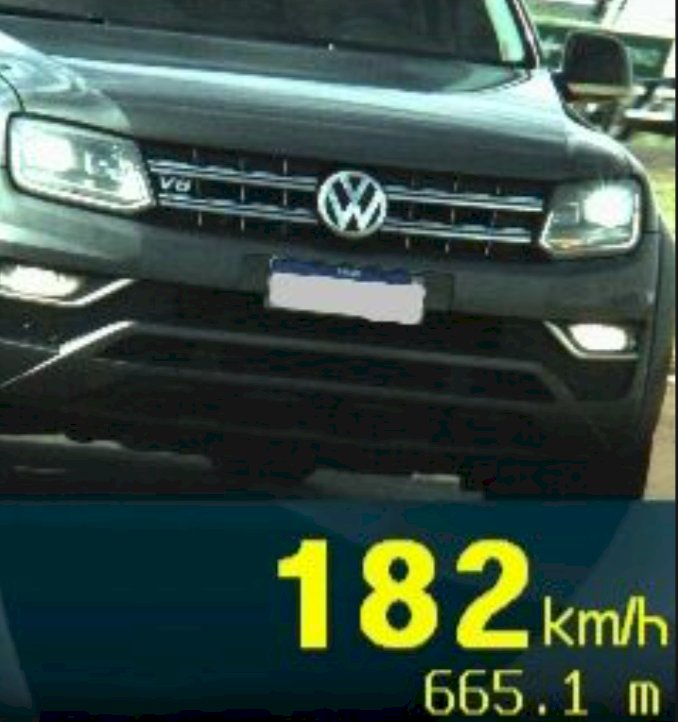 PRF flagra motocicleta a 202 km/h na BR-163 em Quatro Pontes
