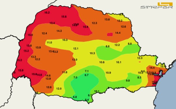 Frio predomina no Paraná e semana começa com tempo estável em Marechal Rondon
