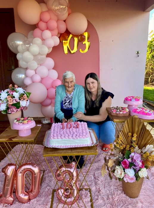 Pioneira de Planalto do Oeste celebra 103 anos de vida em Nova Santa Rosa