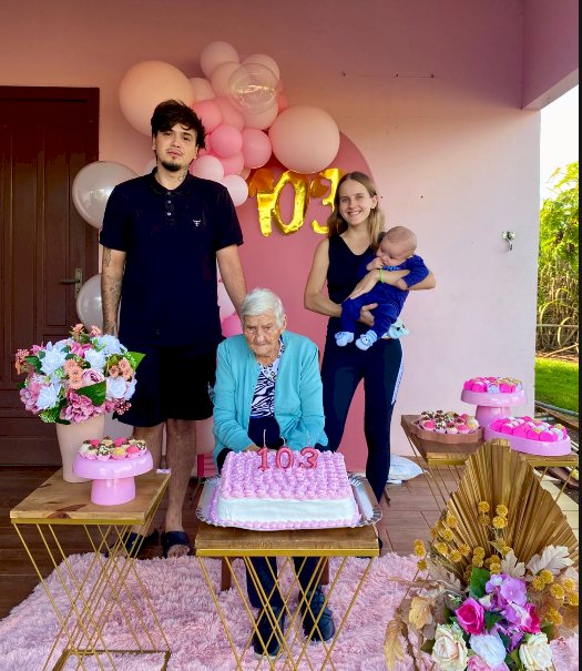 Pioneira de Planalto do Oeste celebra 103 anos de vida em Nova Santa Rosa