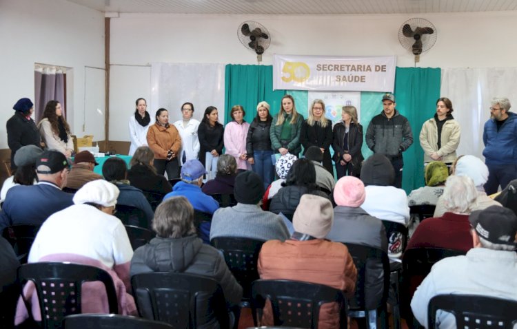 Saúde em Equilíbrio chega ao Recanto Feliz e reforça rede de cuidados com idosos em Nova Santa Rosa