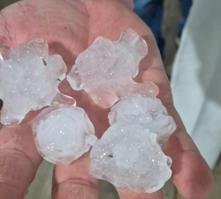 Temporal com Granizo Atinge Serranópolis do Iguaçu e Outras Cidades do Oeste do Paraná com muita chuva neste Domingo(28)