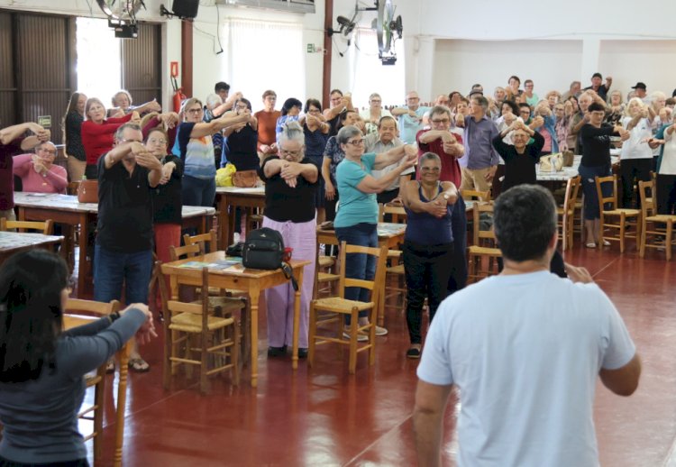 Programa Saúde em Equilíbrio reúne expressiva participação no Clube de Idosos 25 de Julho em Nova Santa Rosa