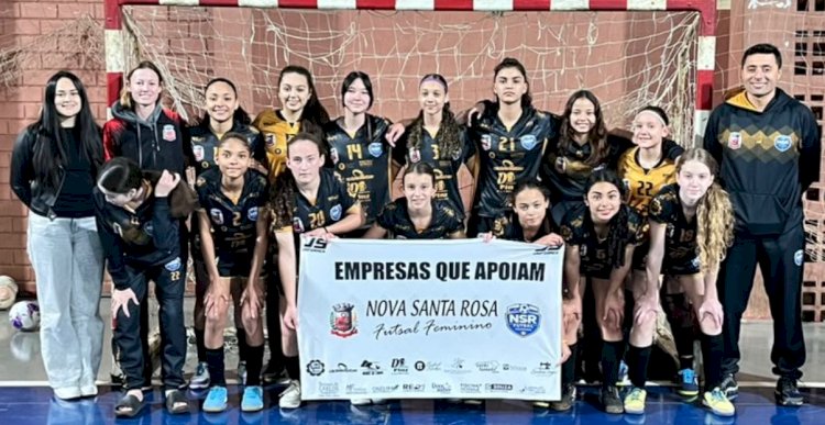 Nova Santa Rosa conquista pódio no feminino e fecha etapa de Toledo com bons resultados no Circuito Oeste de Futsal