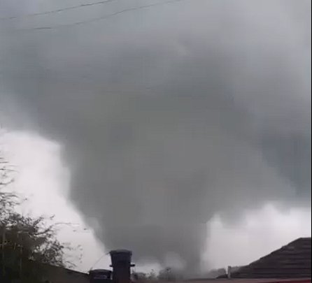 Tornado é registrado em Pedro Osório, no Sul do RS,