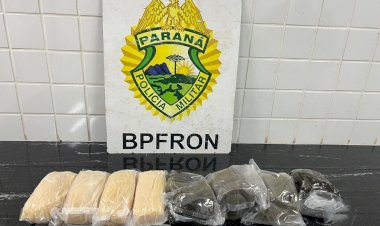 Casal é preso na região com pasta de cocaína e haxixe
