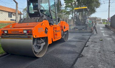 Mais  um Loteamento de Marechal Cândido Rondon  recebe recape asfáltico