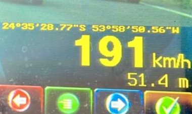 PRF flagra adolescente com   caminhonete a quase 200km/h  em Quatro Pontes Oeste do Paraná