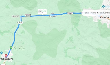 Usuários denunciam risco de queda de árvores na PR-495, entre Marechal Cândido Rondon e Pato Bragado
