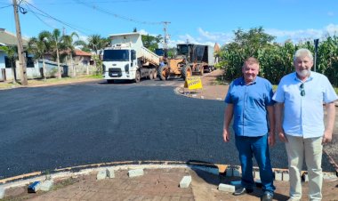 Prefeitura de Nova Santa Rosa inicia implantação de redutores de velocidade  na sede municipal