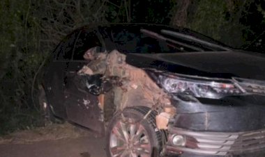 Acidente na BR-163 mobiliza ambulância do município de Mercedes