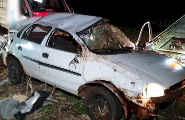 Dupla é presa após fugir de blitz e capotar veículo em Nova Santa Rosa