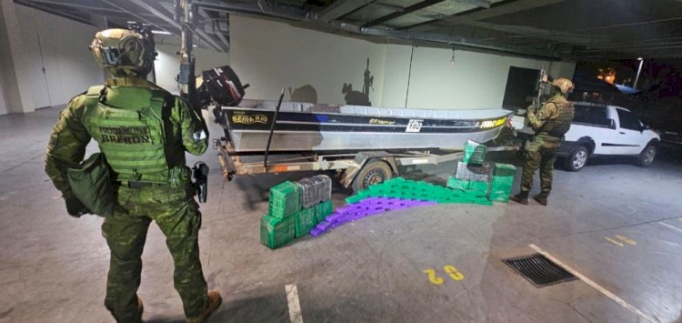 BPFRON apreende 155 kg de maconha e prende jovem em Mercedes