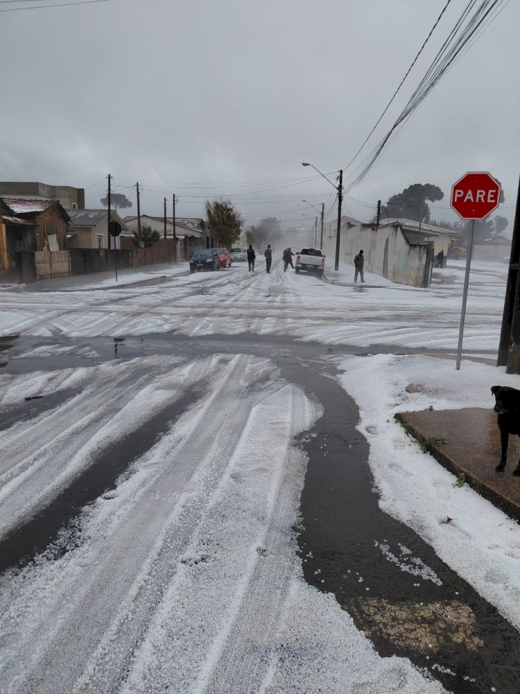 Decretado situação de emergência em Castro devido a tempestade de granizo