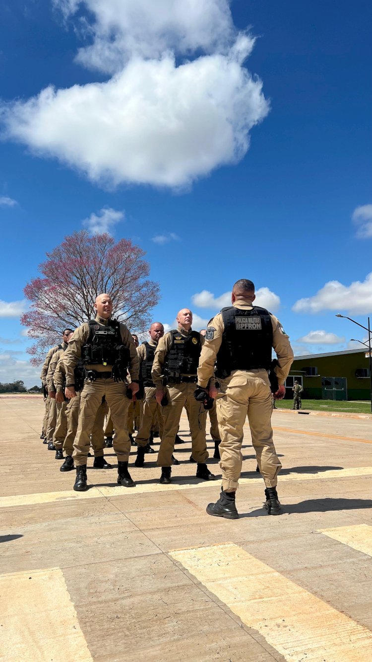 BPFRON realiza instrução de nivelamento para reforçar segurança nas divisas do Paraná