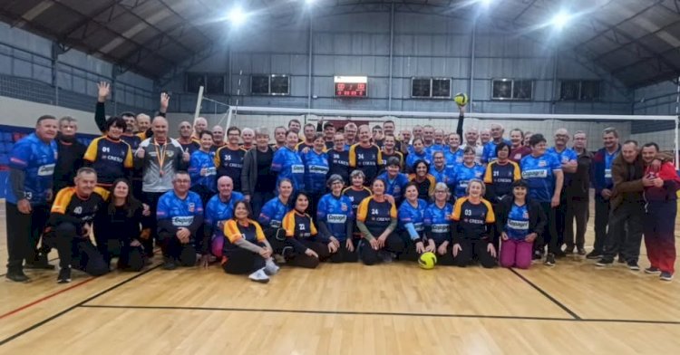 Nova Santa Rosa realiza amistoso preparatório de voleibol gigante e se prepara para sediar grandes competições