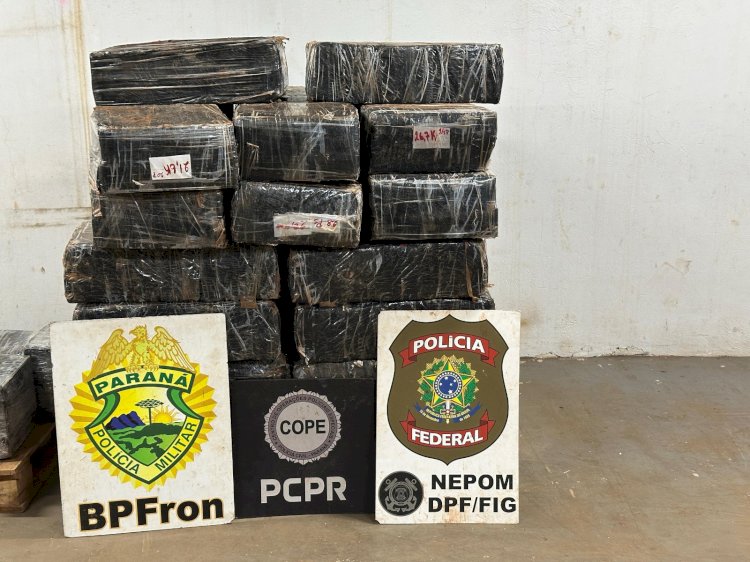 Mais de uma tonelada de maconha é apreendida em porto clandestino em Santa Helena