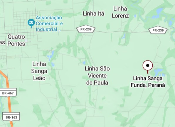 Incêndio de grandes proporções foi registrado no interior de Quatro Pontes.