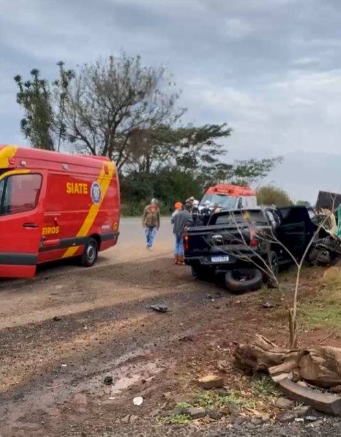 ATUALIZADO: Acidente grave na BR-163 em Mercedes deixa uma vítima fatal