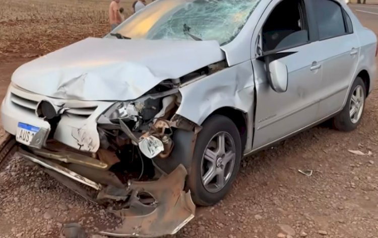 Dois acidentes são registrados na região de Palotina no final da tarde  neste domingo, um com vitima fatal