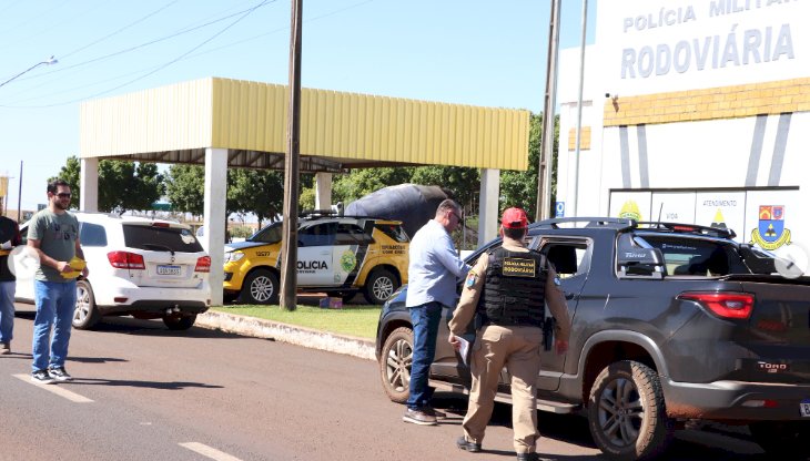 Blitz educativa marca Dia Nacional do Trânsito em Marechal Cândido Rondon