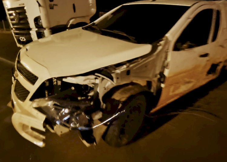 Acidente entre caminhonete e Montana é registrado na PR-491,  entre Marechal Rondon e Novo Três Passos