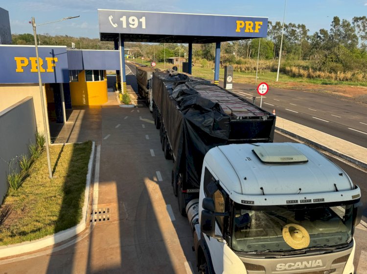 PRF apreende mais de 1,1 milhão de maços de cigarros contrabandeados em um único dia no Paraná