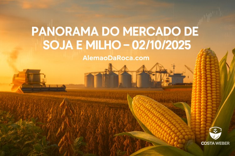PANORAMA DO MERCADO DE SOJA E MILHO EM 02/10/2025