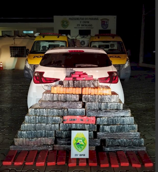 Forças de segurança apreendem mais de 940 quilos de maconha em operações no Oeste e Noroeste do Paraná